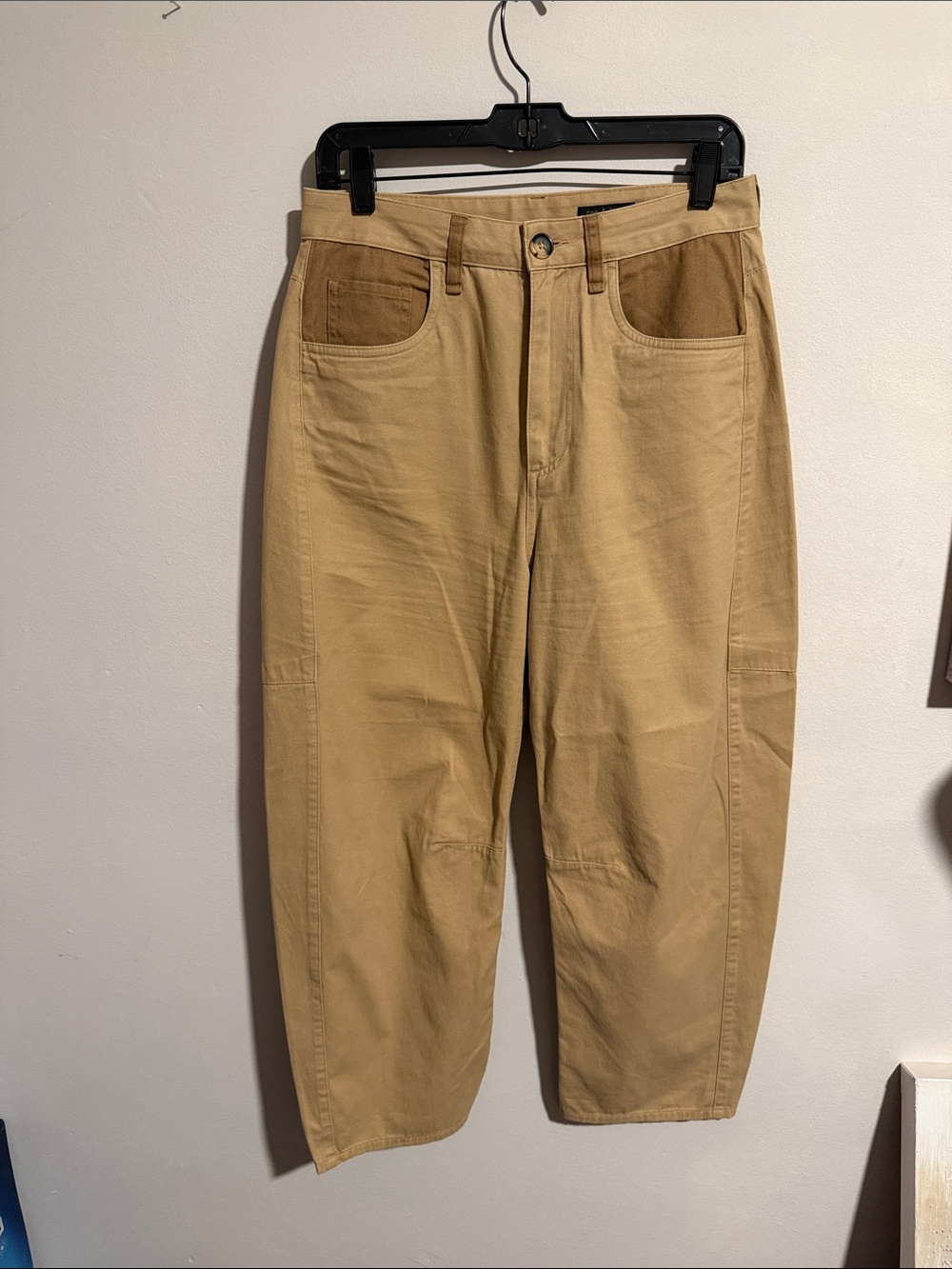 Rag& Bone cotton Tan barrel leg pants